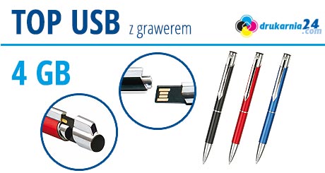 Długopis TOP USB z firmowym logo
