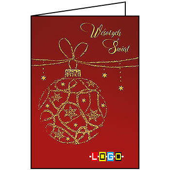 Wzór BN1-001 - Kartki dla firm z LOGO, Karnety świąteczne dla firm - podgląd miniaturka