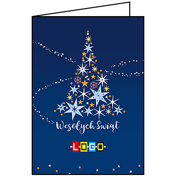 Wzór BN1-008 - Kartki dla firm z LOGO, Karnety świąteczne dla firm - podgląd miniaturka