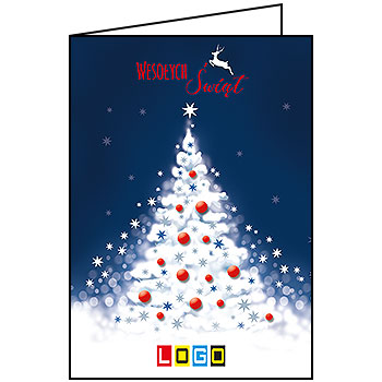 Wzór BN1-035 - Kartki dla firm z LOGO, Karnety świąteczne dla firm - podgląd miniaturka