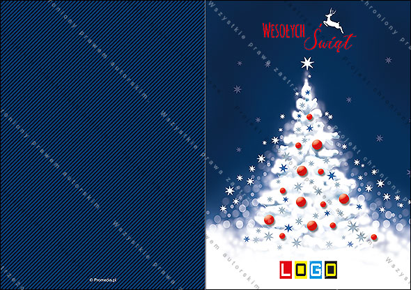 karnet świąteczny - wzór BN1-035 awers