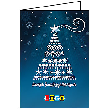 Wzór BN1-036 - Kartki dla firm z LOGO, Karnety świąteczne dla firm - podgląd miniaturka