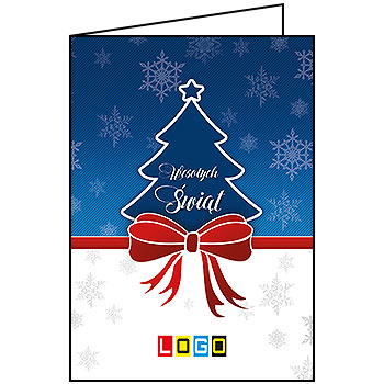 Wzór BN1-039 - Kartki dla firm z LOGO, Karnety świąteczne dla firm - podgląd miniaturka