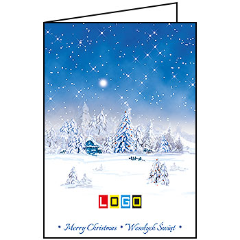 Wzór BN1-041 - Kartki dla firm z LOGO, Karnety świąteczne dla firm - podgląd miniaturka