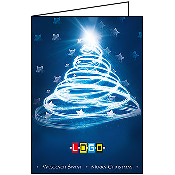 Wzór BN1-046 - Kartki dla firm z LOGO, Karnety świąteczne dla firm - podgląd miniaturka