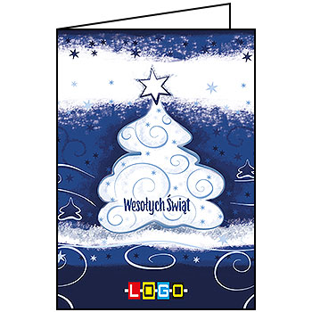 Wzór BN1-056 - Kartki dla firm z LOGO, Karnety świąteczne dla firm - podgląd miniaturka