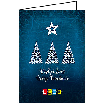 Wzór BN1-061 - Kartki dla firm z LOGO, Karnety świąteczne dla firm - podgląd miniaturka