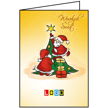 Wzór BN1-071 - Kartki dla firm z LOGO, Karnety świąteczne dla firm - podgląd miniaturka