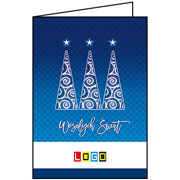Wzór BN1-083 - Kartki dla firm z LOGO, Karnety świąteczne dla firm - podgląd miniaturka