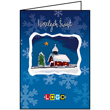 Wzór BN1-095 - Kartki dla firm z LOGO, Karnety świąteczne dla firm - podgląd miniaturka