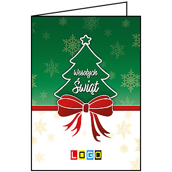 Wzór BN1-104 - Kartki dla firm z LOGO, Karnety świąteczne dla firm - podgląd miniaturka