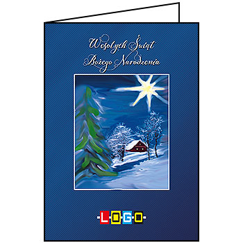 Wzór BN1-110 - Kartki dla firm z LOGO, Karnety świąteczne dla firm - podgląd miniaturka