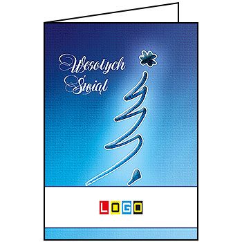 Wzór BN1-112 - Kartki dla firm z LOGO, Karnety świąteczne dla firm - podgląd miniaturka