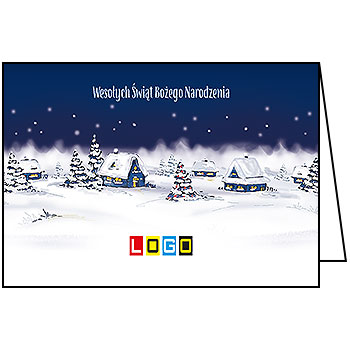 Wzór BN1-127 - Kartki dla firm z LOGO, Karnety świąteczne dla firm - podgląd miniaturka