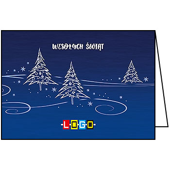 Wzór BN1-131 - Kartki świąteczne z LOGO firmy