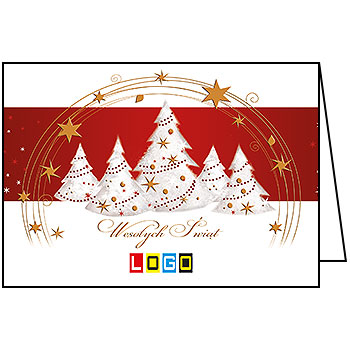 Wzór BN1-135 - Kartki dla firm z LOGO, Karnety świąteczne dla firm - podgląd miniaturka