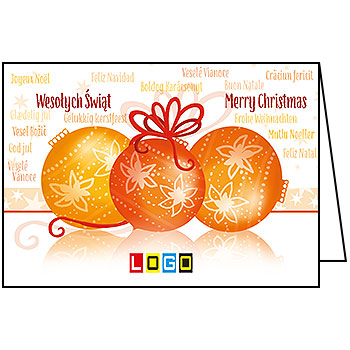 Wzór BN1-143 - Kartki świąteczne z LOGO firmy