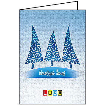 Wzór BN1-149 - Kartki dla firm z LOGO, Karnety świąteczne dla firm - podgląd miniaturka