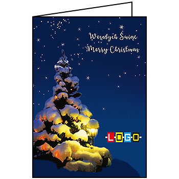 Wzór BN1-162 - Kartki dla firm z LOGO, Karnety świąteczne dla firm - podgląd miniaturka