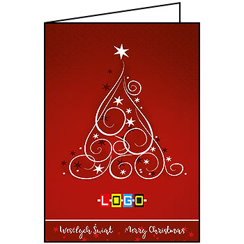 Wzór BN1-176 - Kartki dla firm z LOGO, Karnety świąteczne dla firm - podgląd miniaturka