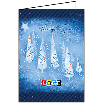 Wzór BN1-177 - Kartki dla firm z LOGO, Karnety świąteczne dla firm - podgląd miniaturka