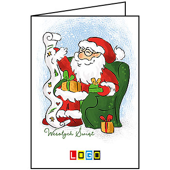 Wzór BN1-178 - Kartki dla firm z LOGO, Karnety świąteczne dla firm - podgląd miniaturka