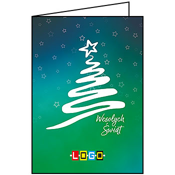 Wzór BN1-194 - Kartki dla firm z LOGO, Karnety świąteczne dla firm - podgląd miniaturka