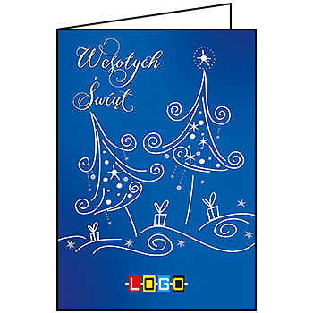 Wzór BN1-199 - Kartki dla firm z LOGO, Karnety świąteczne dla firm - podgląd miniaturka