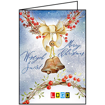 Wzór BN1-204 - Kartki dla firm z LOGO, Karnety świąteczne dla firm - podgląd miniaturka