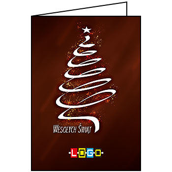 Wzór BN1-205 - Kartki dla firm z LOGO, Karnety świąteczne dla firm - podgląd miniaturka