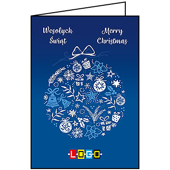 Wzór BN1-211 - Kartki dla firm z LOGO, Karnety świąteczne dla firm - podgląd miniaturka