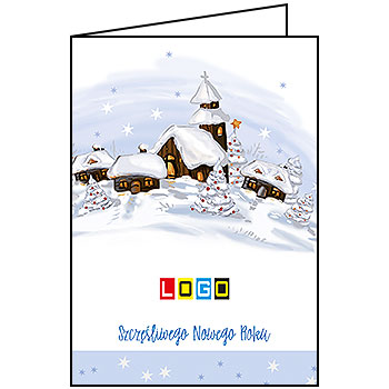 Wzór BN1-216 - Kartki dla firm z LOGO, Karnety świąteczne dla firm - podgląd miniaturka