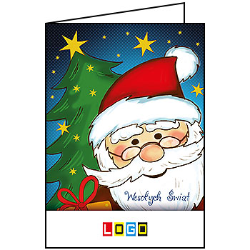 Wzór BN1-218 - Kartki dla firm z LOGO, Karnety świąteczne dla firm - podgląd miniaturka