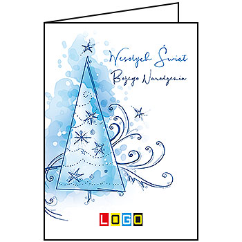 Wzór BN1-226 - Kartki dla firm z LOGO, Karnety świąteczne dla firm - podgląd miniaturka