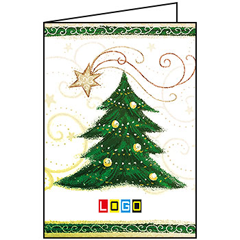 Wzór BN1-234 - Kartki dla firm z LOGO, Karnety świąteczne dla firm - podgląd miniaturka