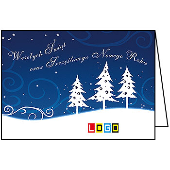 Wzór BN1-238 - Kartki dla firm z LOGO, Karnety świąteczne dla firm - podgląd miniaturka