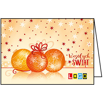Wzór BN1-239 - Kartki dla firm z LOGO, Karnety świąteczne dla firm - podgląd miniaturka