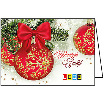 Wzór BN1-250 - Kartki świąteczne z LOGO firmy