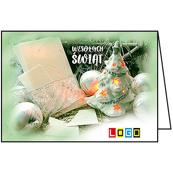 Wzór BN1-253 - Kartki dla firm z LOGO, Karnety świąteczne dla firm - podgląd miniaturka