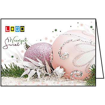 Wzór BN1-261 - Kartki dla firm z LOGO, Karnety świąteczne dla firm - podgląd miniaturka