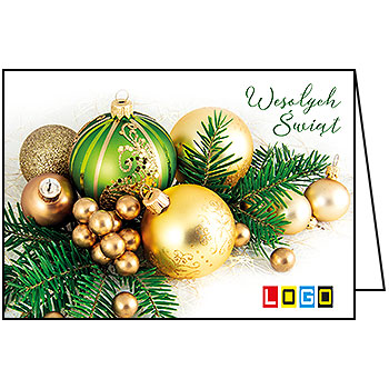 Wzór BN1-263 - Kartki świąteczne z LOGO firmy
