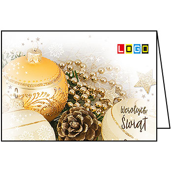 Wzór BN1-266 - Kartki świąteczne z LOGO firmy