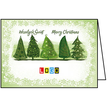 Wzór BN1-267 - Kartki dla firm z LOGO, Karnety świąteczne dla firm - podgląd miniaturka