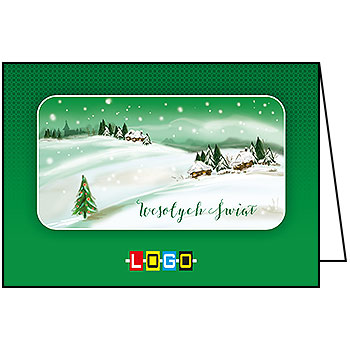 Wzór BN1-271 - Kartki dla firm z LOGO, Karnety świąteczne dla firm - podgląd miniaturka