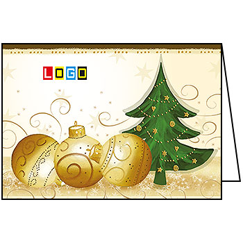 Wzór BN1-272 - Kartki dla firm z LOGO, Karnety świąteczne dla firm - podgląd miniaturka