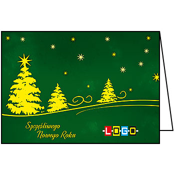 Wzór BN1-273 - Kartki dla firm z LOGO, Karnety świąteczne dla firm - podgląd miniaturka