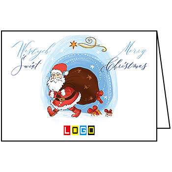 Wzór BN1-274 - Kartki dla firm z LOGO, Karnety świąteczne dla firm - podgląd miniaturka