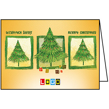 Wzór BN1-277 - Kartki świąteczne z LOGO firmy