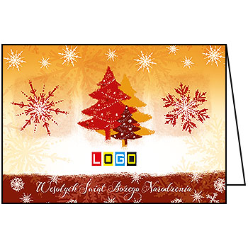 Wzór BN1-278 - Kartki świąteczne z LOGO firmy