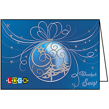 Wzór BN1-279 - Kartki dla firm z LOGO, Karnety świąteczne dla firm - podgląd miniaturka